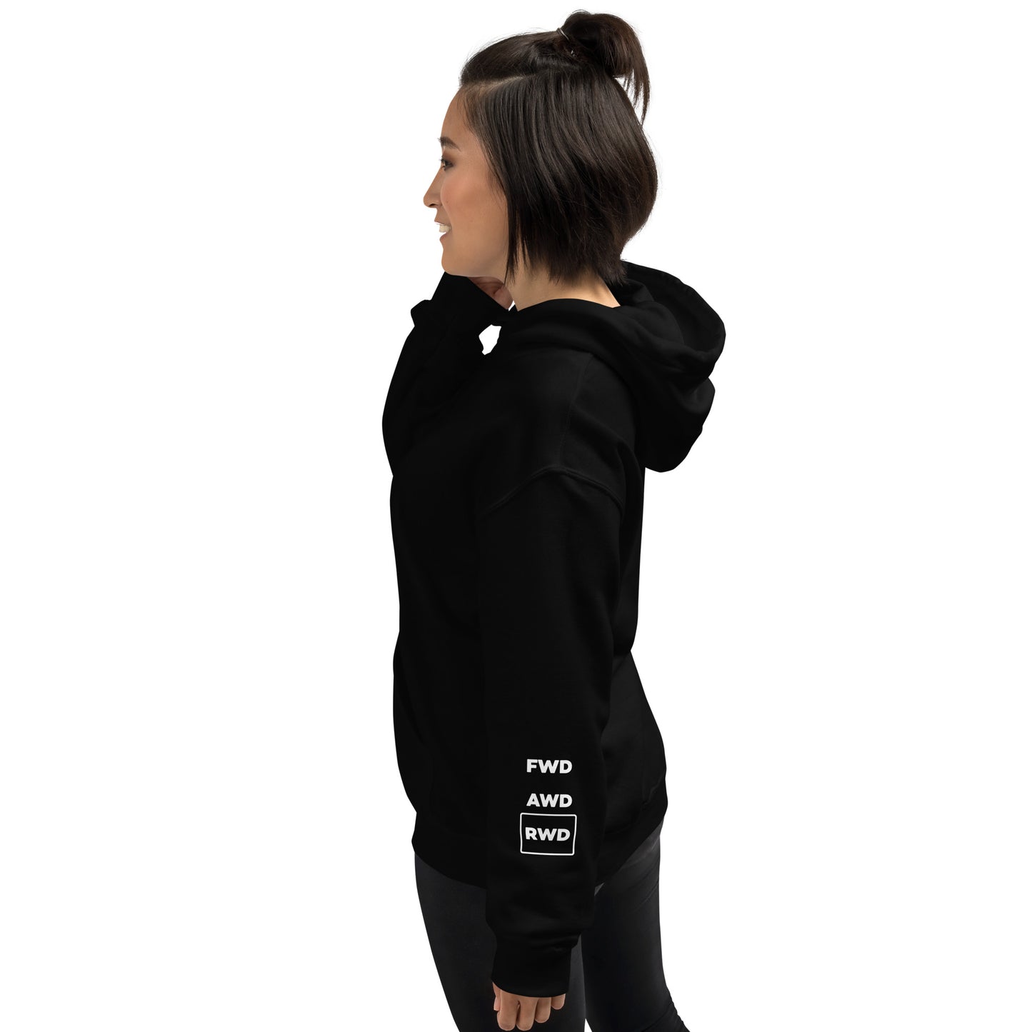 Heavy Hoodie RWD [white font} Sleeve Print